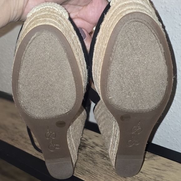 Jessica Simpson Black Espadrille Platform Lace-Up Zilkio Sandal - Picture 5 of 5